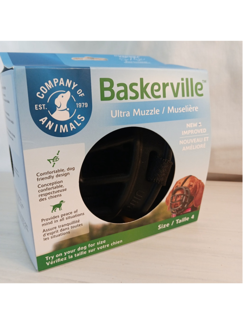 Baskerville Ultra Muzzle Dog Size 4 Dogs 40-65 lbs Comfort Design ACD, Dalmatian